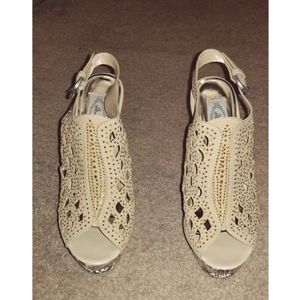 High heel open toe sandals size 8.5